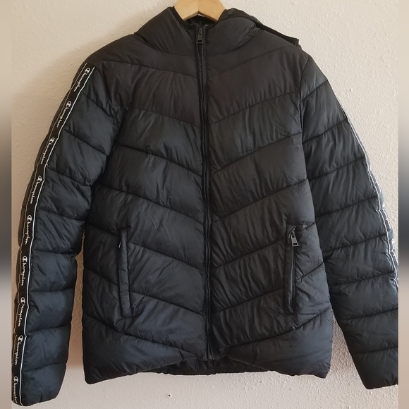 Champion womens puffer black jacket coat size XL - Picture 1 of 9